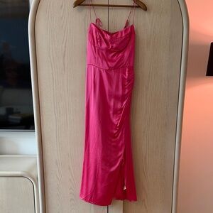 Reformation Bright Pink Strappy Dress